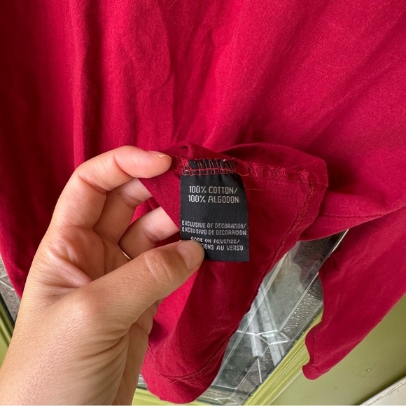 Starter Arkansas Razorbacks Red T-Shirt Vintage 90's, Size Large Embroidered - Picture 5 of 7